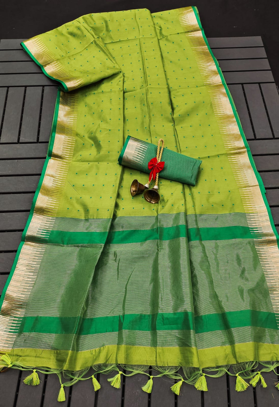 Soft Tussar Silk Saree with Zari Weaving