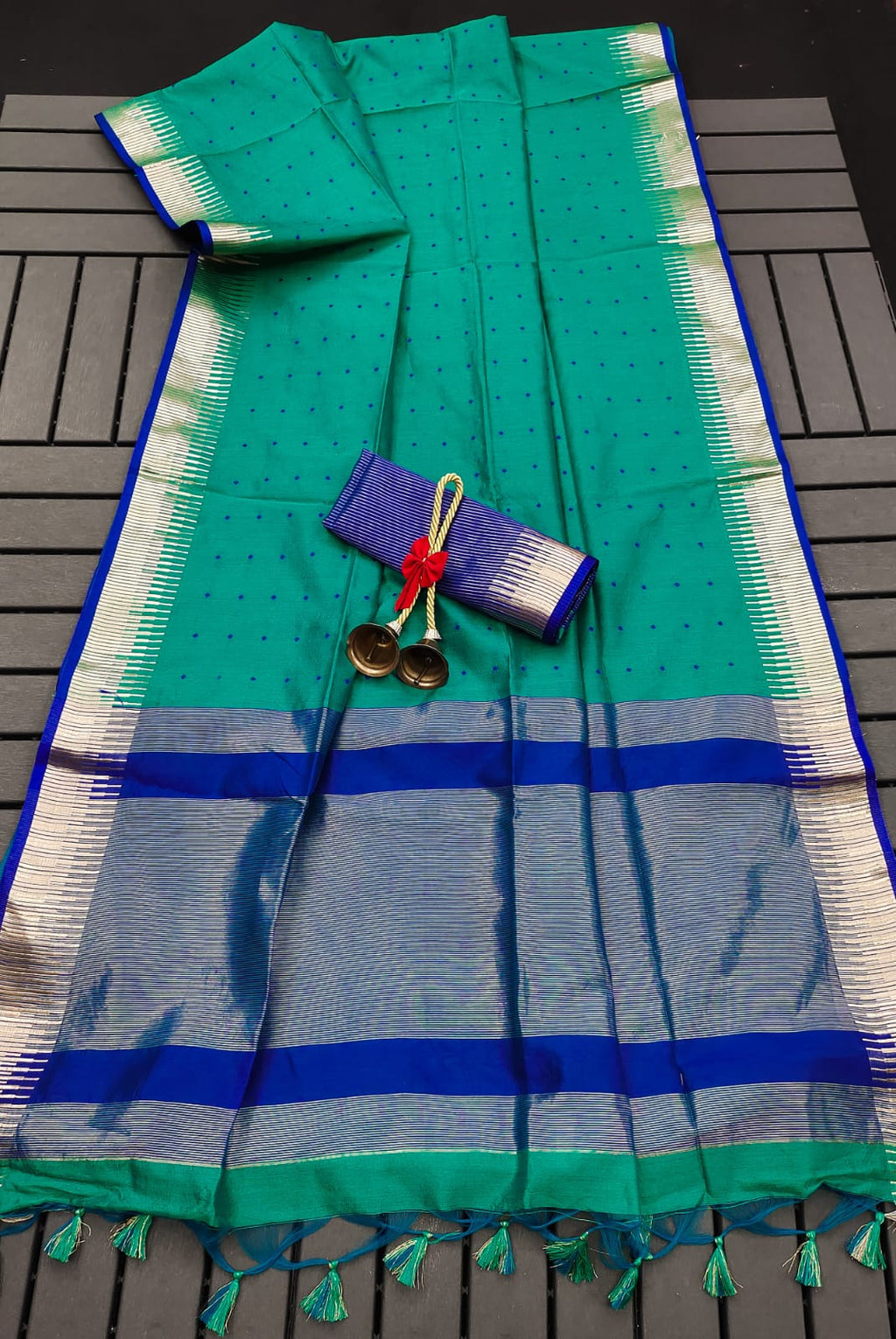 Soft Tussar Silk Saree with Zari Weaving