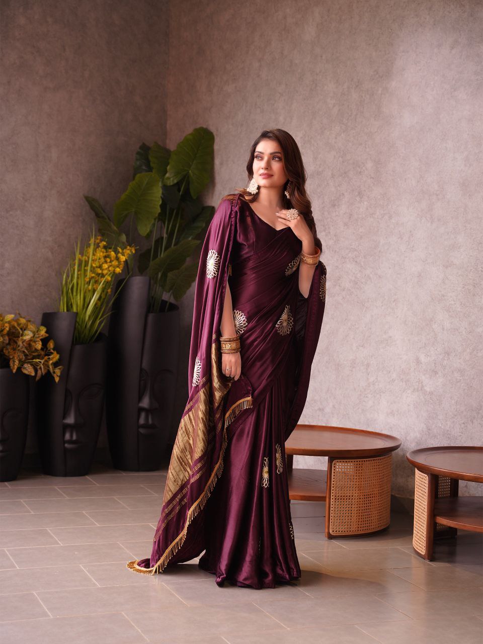 Pure Gajji Silk Saree