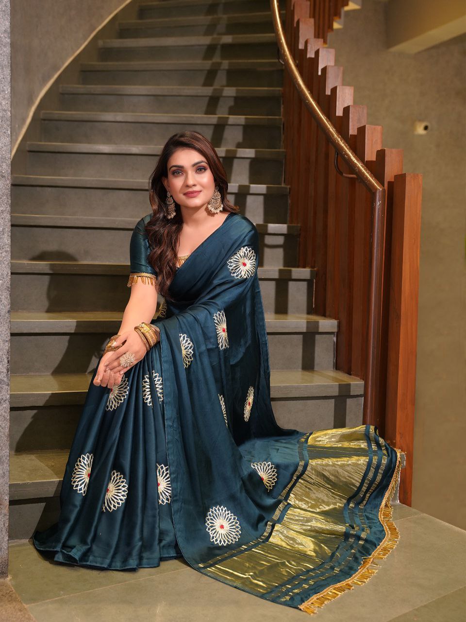 Pure Gajji Silk Saree