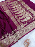 Premium soft banarasi silk saree with zari weaving work