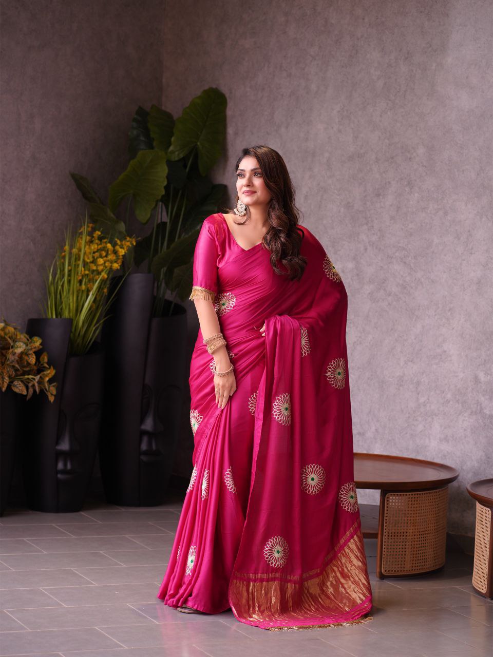 Pure Gajji Silk Saree