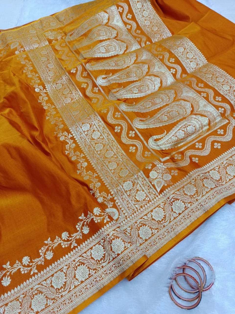 Premium soft banarasi silk saree with zari weaving work