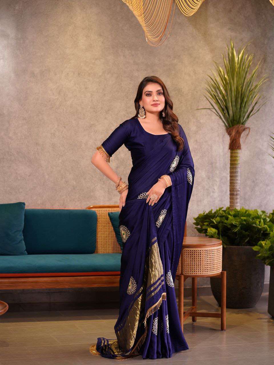 Pure Gajji Silk Saree