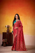 Handloom Dola Silk Saree with Woven Design Work