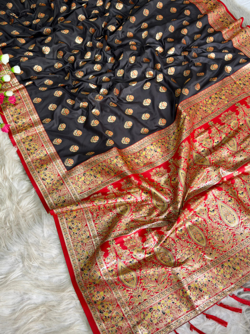 Kashmiri pashmina Silk saree